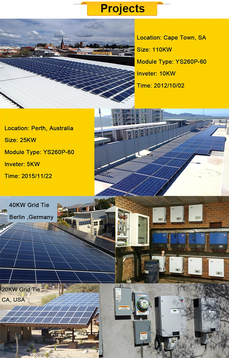 Yangtze 25years Warranty Mono 550W PV Solar Cell Panel Price