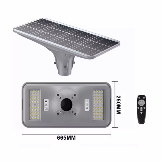 Luce solare da parco a LED da 12 W per giardini e piazze